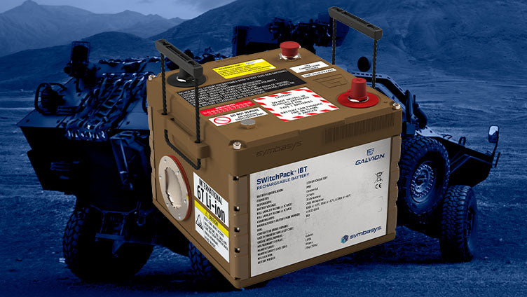 Galvion enters ‘Low Rate Initial Production’ with unique Symbasys SWitchPack™ i6T Li-ion vehicle battery